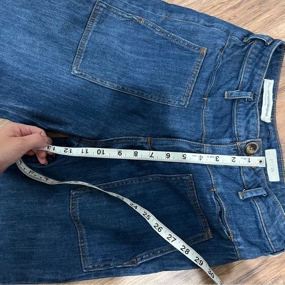 Anthropologie Pilcro High Rise Wide Leg Snap Bottom Jeans - Picture 13 of 13